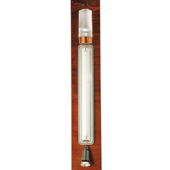 Meyda Lighting Deep Polaris 18" 2-Light Transparent Copper Wall Sconce With Blue Shade Glass
