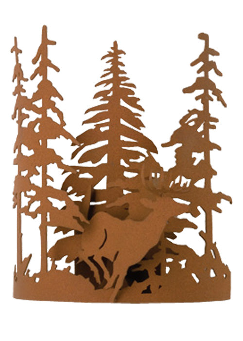 Meyda Lighting Deer through the Trees 11" Earth Wall Sconce