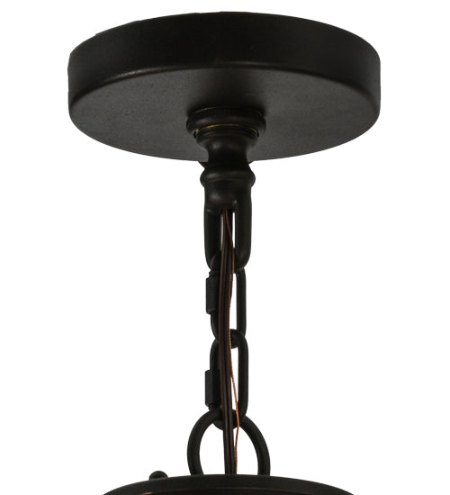 Meyda Lighting Deina 24" 18-Light Wrought Iron Chandelier With Ivory Faux Candlelight