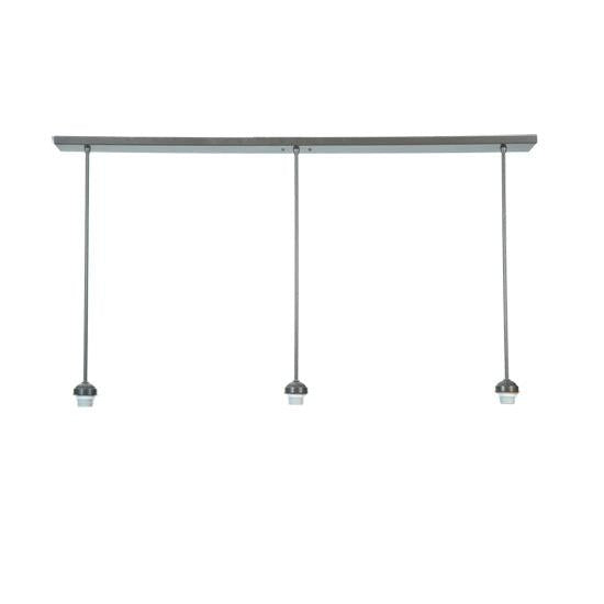 Meyda Lighting Delta 50" 3-Light Timeless Bronze Island Pendant Light With Beige Jadestone Shade Glass