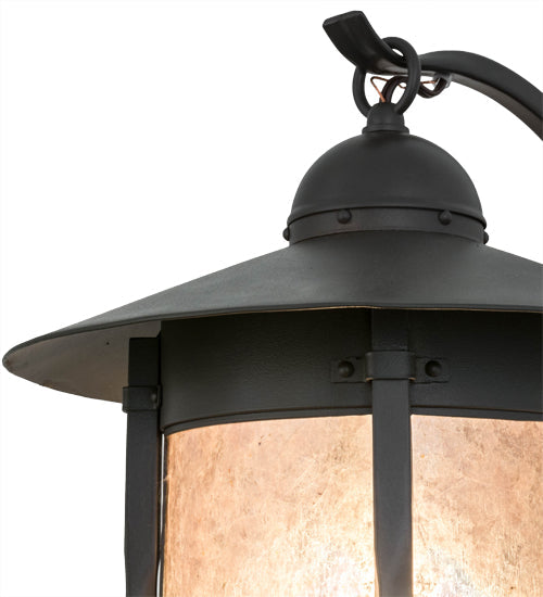 Meyda Lighting Dorchester 12" Timeless Bronze Wall Sconce With Silver Mica Shade Glass