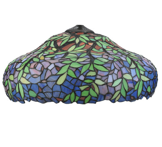 Meyda Lighting Duffner & Kimberly Laburnum 18" Multi-Colored Shade Glass