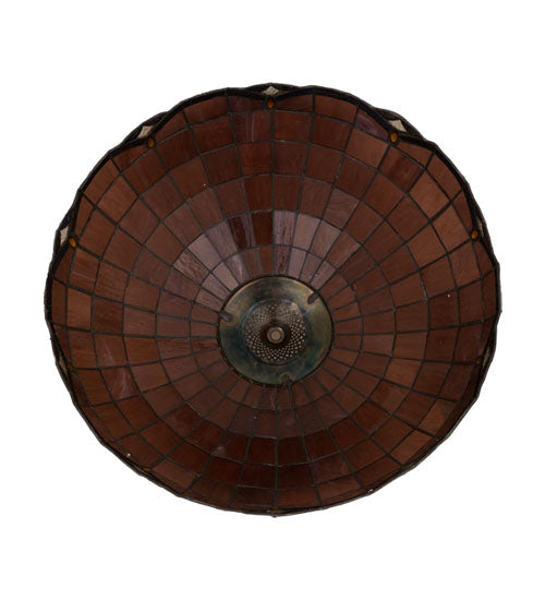 Meyda Lighting Elan 79812 20" Amber & Clear Shade Glass