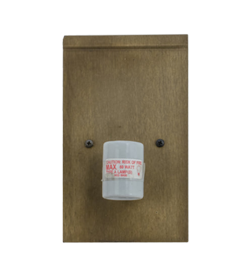 Meyda Lighting Elk Creek 13" 2-Light Antique Copper Wall Sconce With Silver Mica Shade Glass