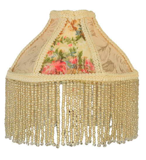 Meyda Lighting Fabric & Fringe 6" Ivory Shade