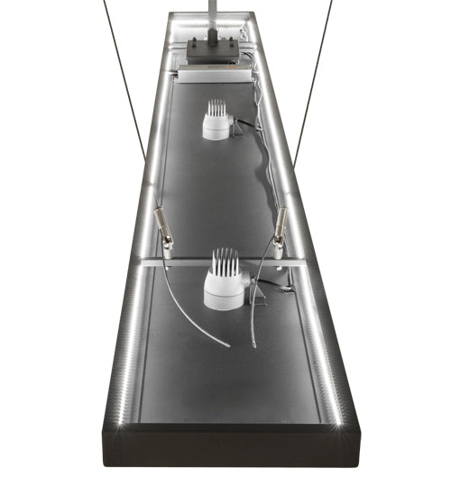 Meyda Lighting Faisceau 108" LED Ash Gray Island Pendant Light