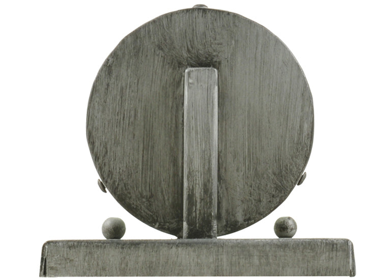 Meyda Lighting Farmington 5" Antique Iron Wall Sconce With White Statuario Idalight Shade