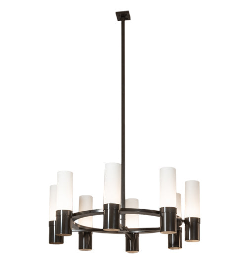 Meyda Lighting Farmington 62" 16-Light Timeless Bronze Chandelier With White Statuario Idalight Shade