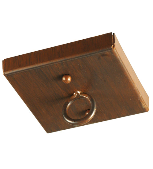 Meyda Lighting Fellowship 72" 8-Light Antique Rust Island Flush Mount Light With Ambra Siena Idalight Shade