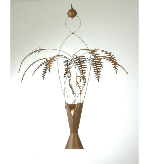 Meyda Lighting Fern 36" 2-Light Rust Pendant Light
