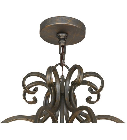 Meyda Lighting Fernando 36" 8-Light French Bronze Chandelier