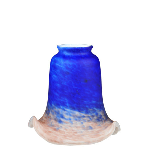 Meyda Lighting Fluted 6" Purple & Blue Shade Glass