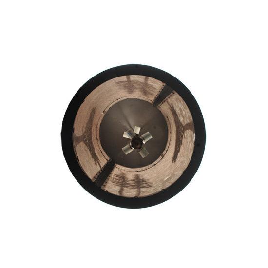 Meyda Lighting Forest 34" 8-Light Wrought Iron Lantern Pendant Light With Silver Mica Shade Glass