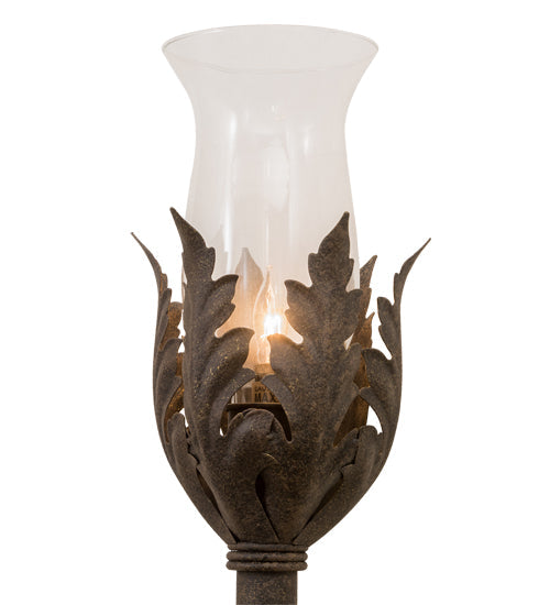 Meyda Lighting French Elegance 7" Antiquity Wall Sconce With Clear Shade Glass