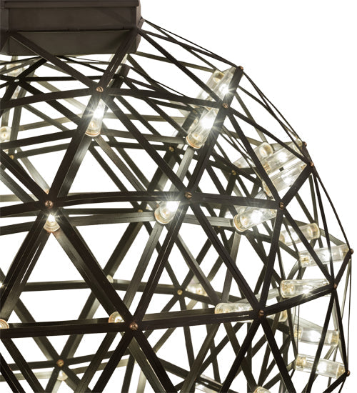 Meyda Lighting Geosphere 24" 87-Light Oil Rubbed Bronze Pendant Light