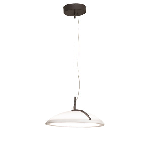 Meyda Lighting Gravity 18" LED Warm Gray Southland Pendant Light With White Statuario Idalight Shade