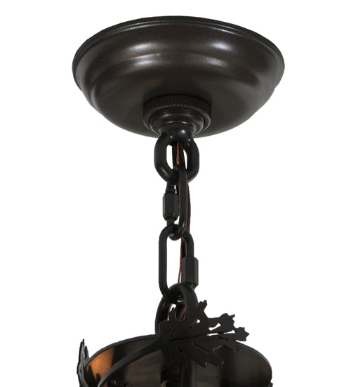 Meyda Lighting Greenbriar Oak 34" 11-Light Timeless Bronze Chandelier Base