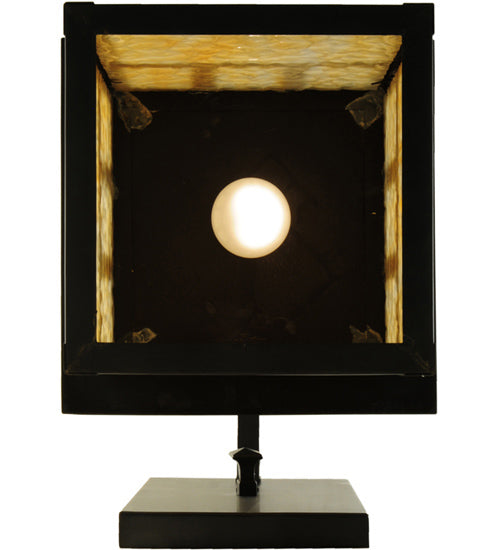 Meyda Lighting Hyde Park 12" Craftsman Brown Double Bar Mission Straight Arm Wall Sconce With Beige Shade Glass