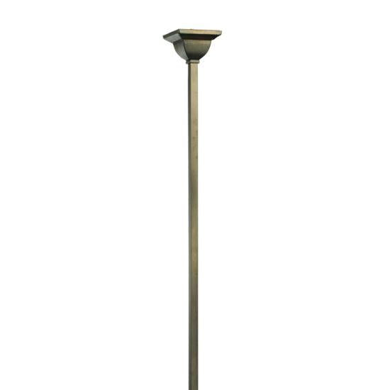 Meyda Lighting Hyde Park 52" 8-Light 2-Tier Craftsman Brown T Mission Chandelier With Beige Iridescent Shade Glass