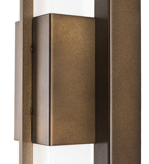 Meyda Lighting Joemy 5" LED Blackhills Gold Wall Sconce With White Statuario Idalight Shade