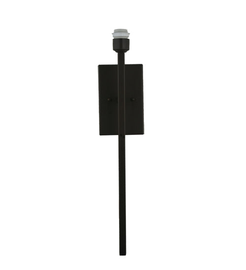 Meyda Lighting Kesara 6" Blackwash Wall Sconce With Beige Textrene Shade