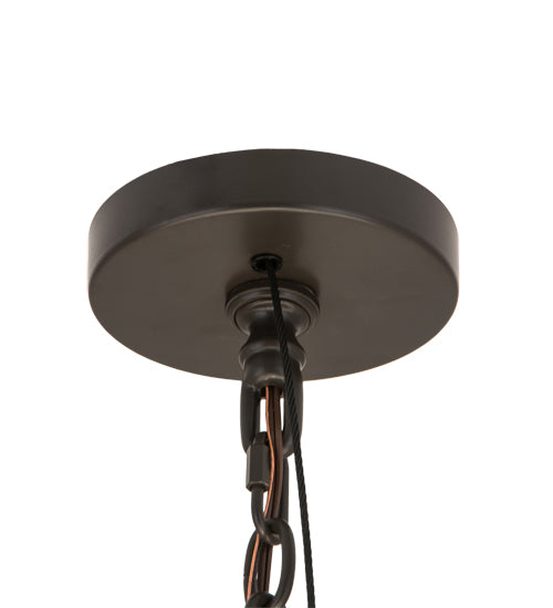 Meyda Lighting Kitzi 68" 6-Light Timeless Bronze Cilindro Pendant Light With White Textrene & Statuario Idalight Shade