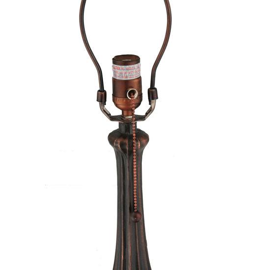 Meyda Lighting Leaf 11" Mahogany Bronze Table Lamp Base