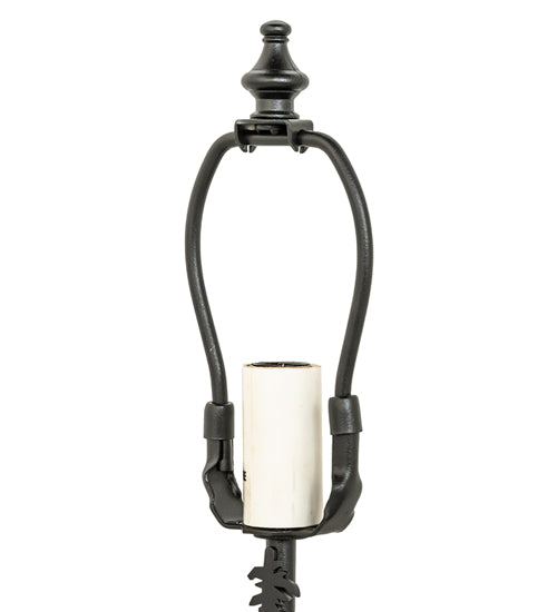Meyda Lighting Lone Bear 10" Textured Black Table Lamp Base