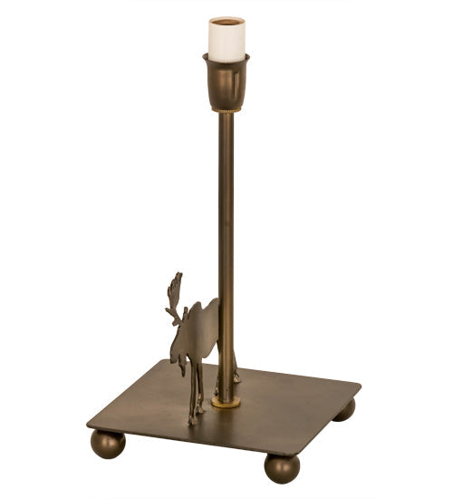 Meyda Lighting Lone Moose 11" Antique Copper Table Lamp Base