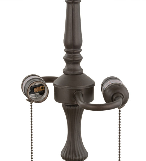 Meyda Lighting Long-Legged Lionfoot 26" 2-Light Mahogany Bronze Table Lamp Base