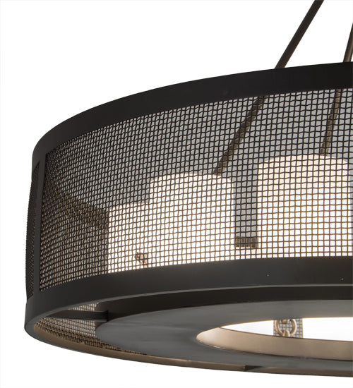 Meyda Lighting Loxley 42" 12-Light Timeless Bronze Golpe Chandelier With Whitestone Idalight Shade Glass