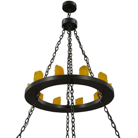 Meyda Lighting Loxley 60" 28-Light 2-Tier Timeless Bronze Chandelier