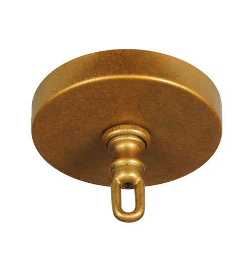 Meyda Lighting Lubovich 72" 18-Light 2-Tier Gilded Gold Chandelier With Gold Scavo Shade Glass