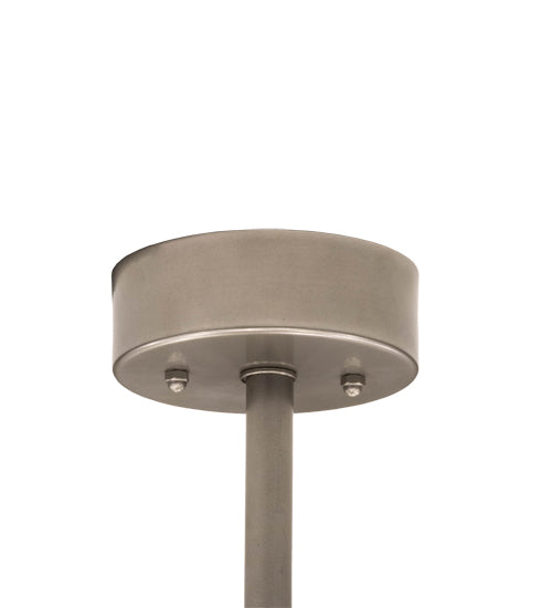 Meyda Lighting Madison 247932 60" 12-Light Nickel Semi-flush Mount Light With Whitestone Idalight Shade