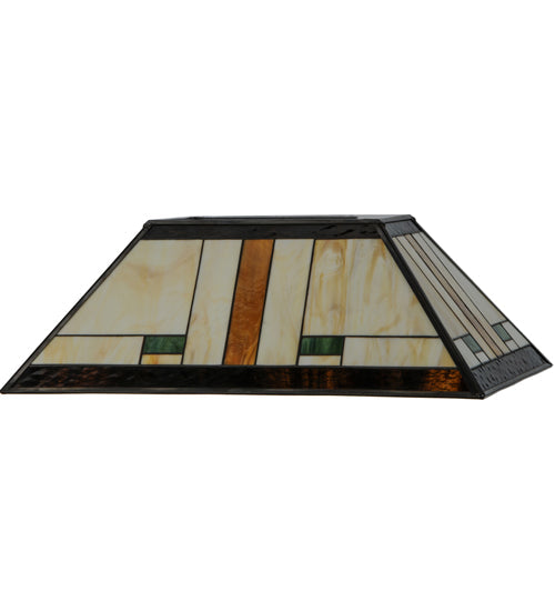 Meyda Lighting Manhattan 21" Island Multi-Colored Shade Glass