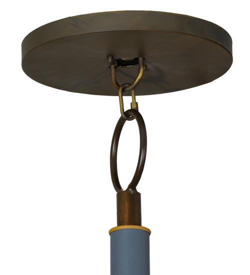 Meyda Lighting Marseille 68" 20-Light 2-Tier Antique Brass Chandelier With Ivory Faux Candlelight
