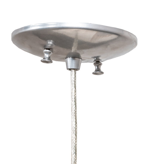 Meyda Lighting Metro 4" Extreme Chrome Murano Mini Pendant Light With Clear Texture Shade Glass