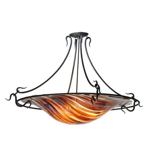 Meyda Lighting Metro Fusion 36" 3-Light Marina Semi-flush Mount Ceiling Light