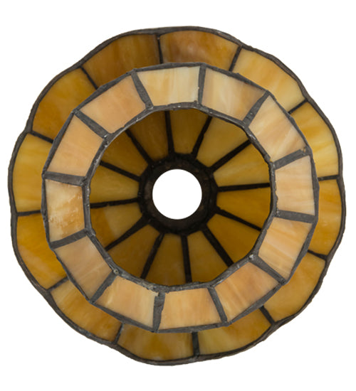Meyda Lighting Meyer Lantern 8" Multi-Colored Shade Glass