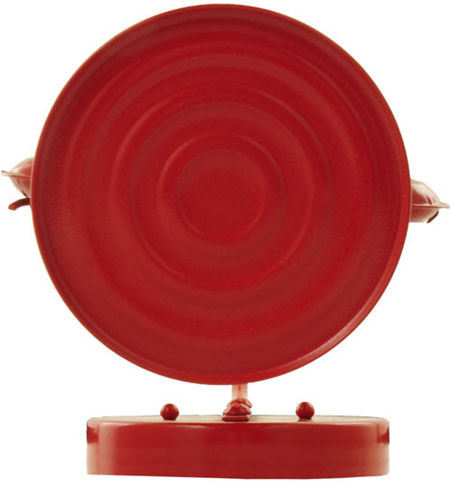 Meyda Lighting Miners Lantern 7" Ruby Red Lantern Wall Sconce With Clear Shade Glass