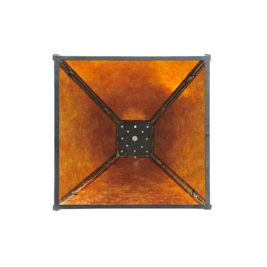Meyda Lighting Mission 17" Prime Craftsman Brown & Amber Mica Shade Glass