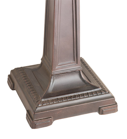 Meyda Lighting Mission 25" 2-Light Mahogany Bronze Table Lamp Base