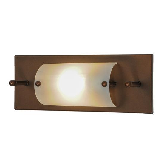 Meyda Lighting Moss Creek 16" Cinnamon Coffee Metallic Stepping Stone Creekside Vanity Light