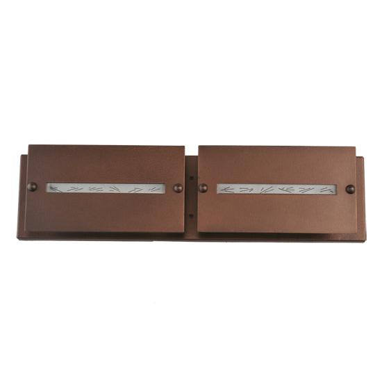 Meyda Lighting Moss Creek 24" 2-Light Cinnamon Coffee Metallic Creekside Vanity Light