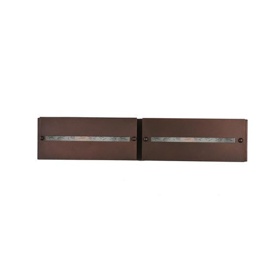 Meyda Lighting Moss Creek 30" 2-Light Cinnamon Coffee Metallic Creekside Vanity Light