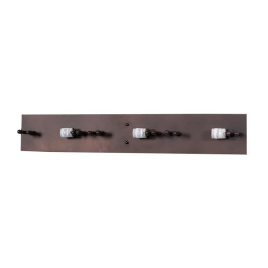 Meyda Lighting Moss Creek 36" 3-Light Cinnamon Coffee Metallic Stepping Stone Creekside Vanity Light