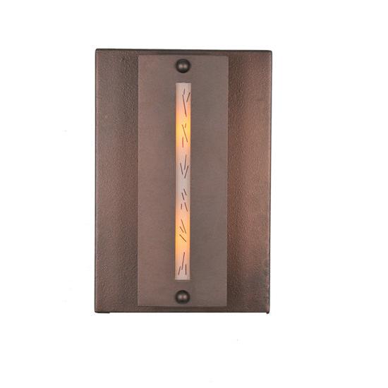Meyda Lighting Moss Creek 8" Cinnamon Coffee Metallic Creekside Wall Sconce