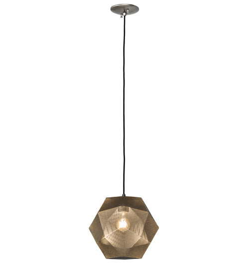 Meyda Lighting Nidos 12" Nickel Pendant Light