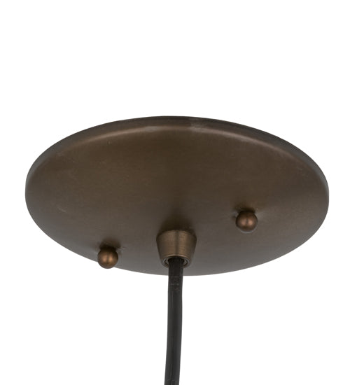Meyda Lighting Nidos 9" Antique Copper Struttura Pendant Light