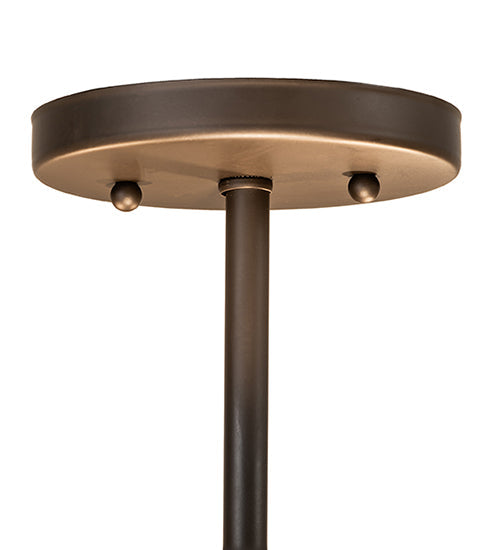 Meyda Lighting Nolan 30" 3-Light Oil Rubbed Bronze Semi Flush Mount Light With White Statuario Idalight Shade
